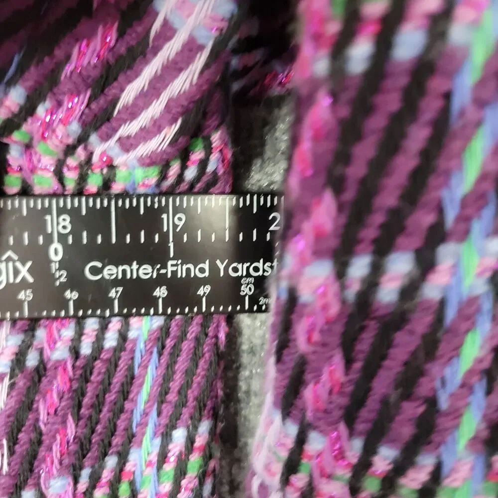 KATE SPADE Purple Plaid Tweed Jacket Office Preppy Clueless Academia SIZE 6